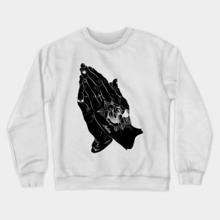 praying hands tattoo Crewneck Sweatshirt